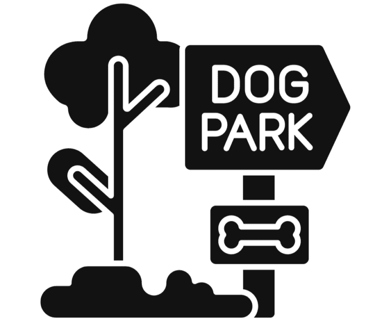 dog park sign clipart